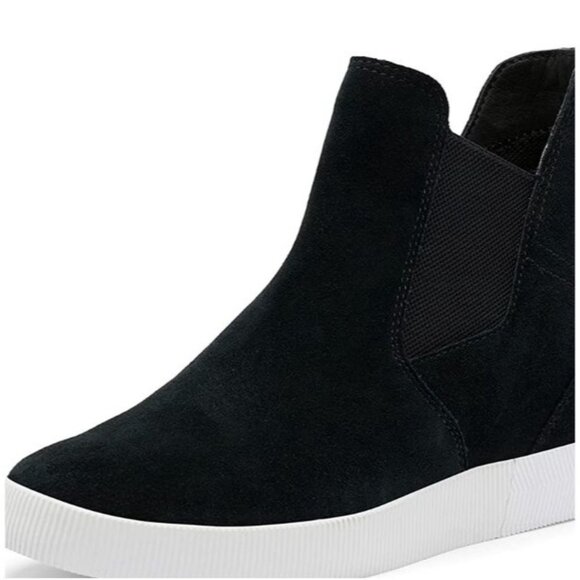 Sorel Women's 5 Out N About Slip-On Wedge Bootie Black White Waterproof size 8 - Picture 9 of 12
